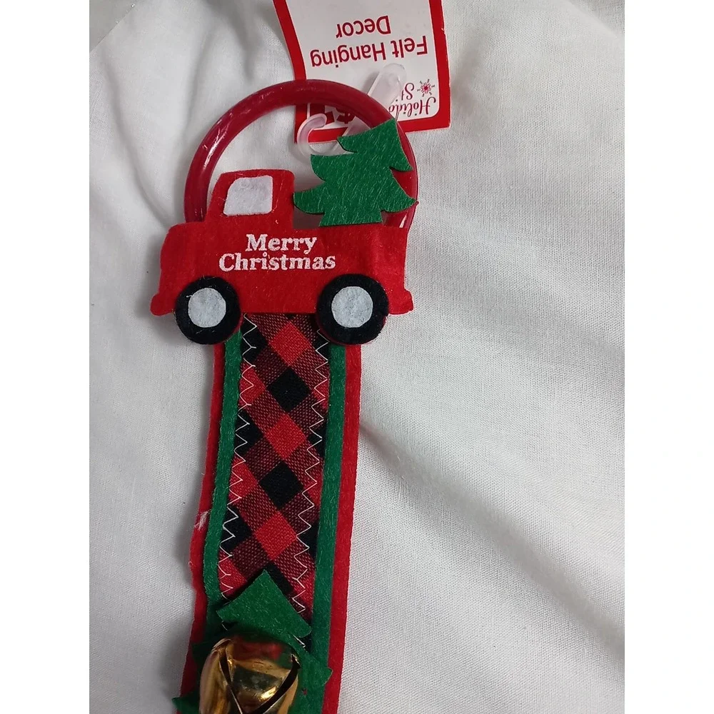 Christmas Ornament Lot With‎ Tree Skirt Country Red Truck Serving Tray
